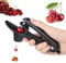 Togli Nocciolo Ciliegie, Snocciolatore Ciliegie, Snocciola Ciliegie con Gambo in Acciaio Inox e Coppa con Supporto in Silicone, Rimuovi Facilmente i Noccioli per Fare la Marmellata di Ciliegie