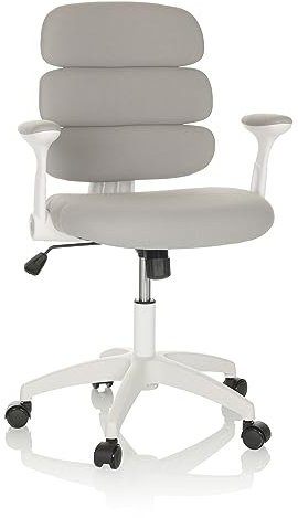 hjh OFFICE Kinderdrehstuhl Kid ERGOLINO W Kinderstuhl mit ergonomischer Rückenlehne, Grau, 736428