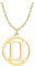 Sofia Milani - Damen Halskette 925 Silber - vergoldet/golden - Zwillinge Sternzeichen Anhänger - N0715