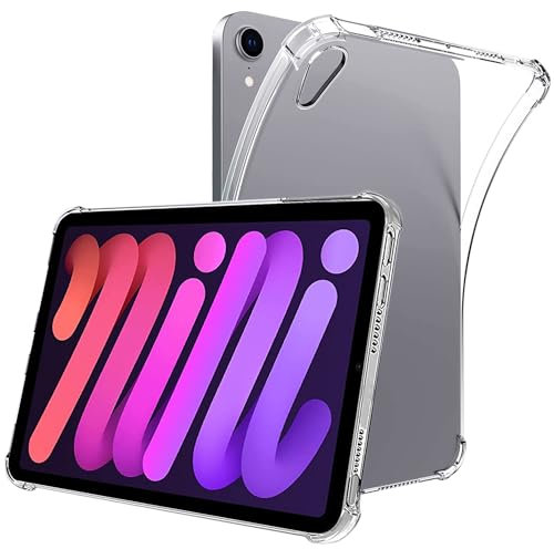 for iPad Mini 6 Case, iPad Mini 6th Generation Case (8.3 inch, 2021), Slim and Light Case, Clear