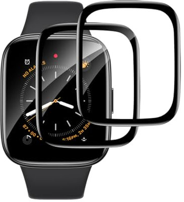 REROXE 2 Stück Schutzfolie für Panzerglas für Xiaomi Redmi Watch 3, Kratzfest Stoßfänger Redmi Watch 3 Displayschutzfolie, Dauerhaft Ultra-Klar für Xiaomi Redmi Watch 3 Panzer Schutz Glas