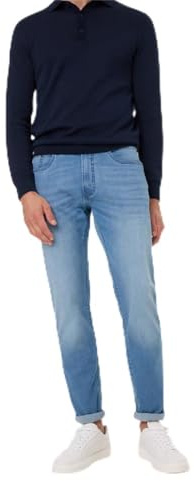 Pierre Cardin Herren Denim PC-Lyon | Männer Hose | Tapered Fit | Light Blue Used Mustache 8143 6846 | 42W - 34L