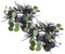 TOPPERFUN 2 Stück Kerzengirlande Girlanden, Kerzenringe, Kränze Eukalyptusblätter Kerzenkranz Hochzeitsblumenkranz Frühlingskerzenkränze Blumenkerzenringe Kränze Hochzeitskerzenring Plastik