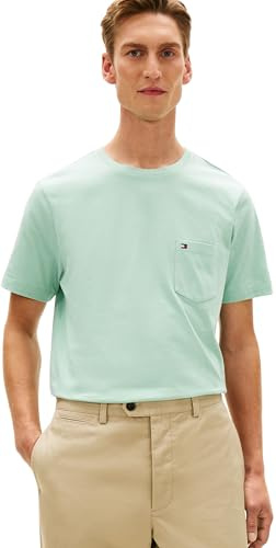 Tommy Hilfiger Herren T-Shirts Kurzarm Essential mit Brusttasche