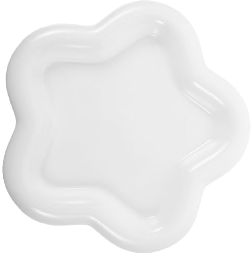 Toddmomy Assiette à Bijoux Décorative en Céramique Blanche, Grosse Fleur
