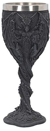 Nemesis Now Final Proviant Kelch, 19 cm, Schwarz