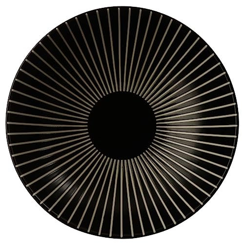 Assiette creuse Sun - Diam. 19 cm - Noir