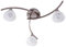 Lindby Deckenlampe Glas Metall nickel matt, Deckenstrahler 3 flammig Deckenleuchte 3x E14 max. 8W ohne Leuchtmittel Lampe Wohnzimmer Küchenlampe