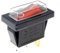 Interruptor Basculante Conmutador de 3 Posiciones, 3 Polos Iluminado a 230 V 15 A con Cubierta Impermeable (1)