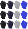 QKURT 12 Paare von Kinderhandschuhe, Magische Stretch Handschuhe Voller Finger Kinder Handschuhe für 3~6 Jahre alte Kinder Mädchen Jungen