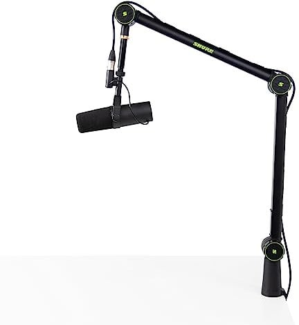 Shure by Gator Deluxe Articulating Desktop Podcasting Mic Boom Arm with Cable Management Channel (SH-BROADCAST-1)