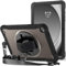 ProCase Cover Galaxy Tab A9+ Plus 11 Pollici 2023 SM-X210/X216/X218, Rugged Custodia Protettiva Antiurto con Cavalletto Rotante 360, Cinturino a Mano e Tracolla -Nero
