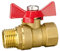 Kugelhahn mit T-Griff, Messing-Kugelhahn, Wasserrohr-Absperrschalter mit T-Griff, Rohrgewinde, für Heimindustrie, Innengewinde, Außengewinde