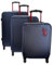 U.S. POLO ASSN. NewLeader Hard Case Trolley Set CS+M+L Blue