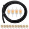 Kit di Tubo Benzina Ø6mm - 2 Metri Tubo Gasolio 6mm, 4 Filtri Carburante 6mm/8mm, 10 Fascette Stringitubo Carburante 11mm