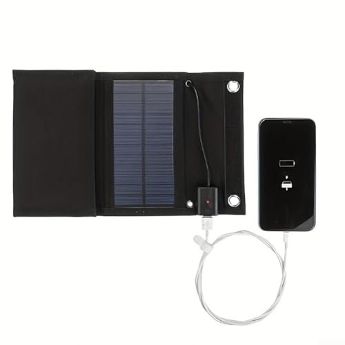 Chargeur de sac solaire pliable, adapté pour les activités de plein air et diverses conditions météorologiques, chargeur solaire pliable 12 W 70 W réglable 5 V