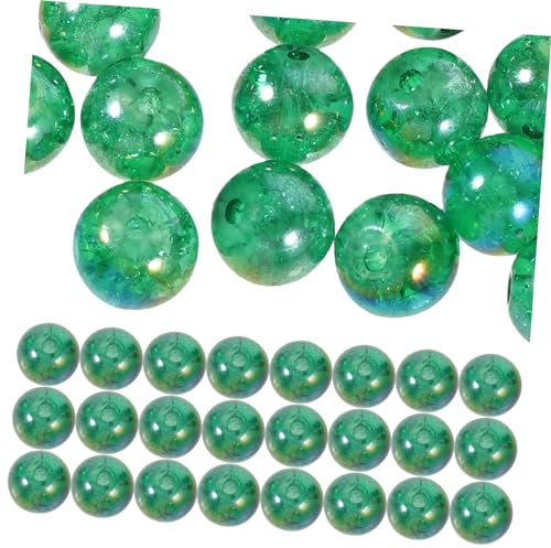 Amosfun 50 Pezzi Rocce di con Perline Home Decor Decorazione casa Pietre Trasparenti Aquarium Vaso per Piante Ghiaia di Arredamento del Serbatoio di Pesce Bicchiere Green