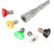 Pressure Washer Quick Connect Adapter, 1/4 Inch Stainless Steel for Nilfisk KEW Robust Construction Long-Lasting Performance 5 Nozzles