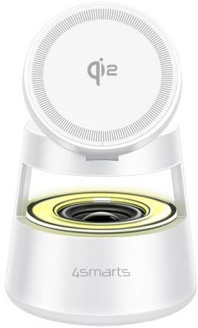 4smarts Qi2 Ladestation Aura Sound weiß