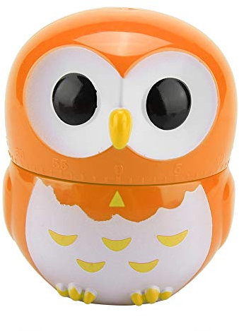 Küchentimer, niedliche Eulenform, manueller mechanischer Timer, Küchenuhr, Home Counter, Alarm, tragbares Küchenwerkzeug für Küche, Zuhause, Büro, Schule, Klassenzimmer