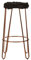 Premier Housewares Bar Stool, Counter Height Stools, w40.5 x d40.5 x h77.5cm - Rose Gold