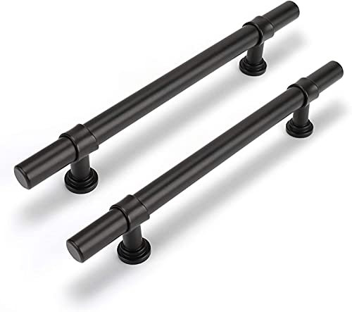 Lontan 20 Black Cupboard Handles - 160mm Vintage Wardrobe & Kitchen Cabinet Handles