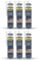 EVERFIX Sanitär Silikon Acetat transparent (310 ml, 6 Stück) für Bad, Dusche und Küche zum Abdichten und Verfugen für außen und innen, schimmelresistent, pilzhemmend, wasserdicht