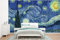 Selbstklebend Tapete Wandpapier Wandaufkleber Fototapete Tapeten Wanddeko 295x220 cm Sternennacht - Gemälde - Alte Meister - Vincent van Gogh
