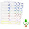Aidi Waterproof Name Labels for Kids, 48 Piece Colourful Name Tag Labels Waterproof Labels for Bottles Sticker Labels for Daycare, School Labels, Self Laminating, Dishwasher Safe, Name Tags