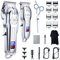 KNCANEO Professional Hair Clippers for Men, Cordless Mens Hair Clippers, Barber Set with 11 Guide Combs, Beard Trimmer USB Rechargeable