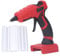 Milwaukee18V Pistola de Pegamento Caliente Inalámbrica, Pistola Kit de Fusión de Pegamento Caliente de Hogar Reparación Precalentamiento Rápido Con 30 Piezas Barra, Se Adapta A La Batería de 18 V