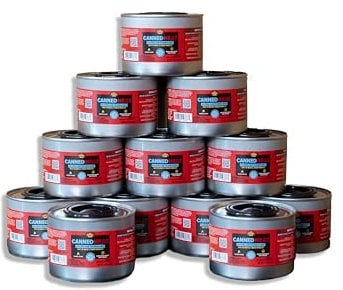 Royal Oak 800002373 Canned Heat 12/6 Hour Fuel, Easy Open, Resealable, Non-Drip, for Food, Chafing Dishes, Buffet Burners, Parties, Weddings, BBQs, Aluminum, Red
