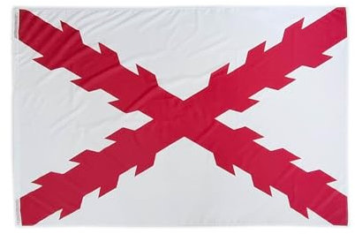 Bandera de Cruz de Borgoña GRANDE, bandera colores Tercios, bandera 225cm x 150cm, bandera tercios