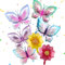 7 Pezzi Palloncini Farfalle Palloncini Fiori Tema Farfalle Palloncino Alluminio Palloncini Compleanno Farfalle per Festa a Tema Compleanno Bambini Nozze Anniversario