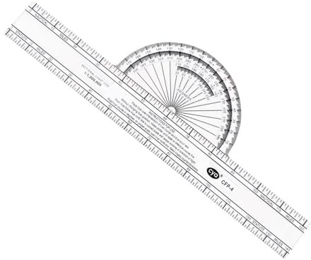 rockible Plotter Aviation Slide Ruler Pilots Gadget Tragbares technisches Azimut- für Studenten, die Flugrouten planen, CFP4