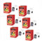 London Fruit® | Assortimento Infusi Frutta | 30 Mela Cannella, 30 Ribes Nero, 30 Spezie Arancia, 30 Limone Lime - Tot 120 Filtri (240 Gr) | Tisane Senza Caffeina
