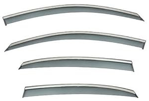 zhaobx 4 Stück Autofenster Windabweiser für Audi A4 Sedan MK4-B8 2009-2016, Regenschutz Seitenfenster Luftabweiser Beschattung Deflektor Langlebiger Auto Zubehör