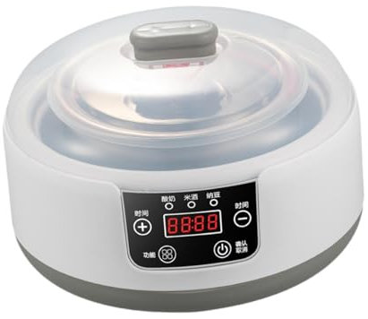 Milageto Yaourtière électrique multifonctionnelle, récipient intérieur en acier inoxydable, contrôle de température constante, pour la maison