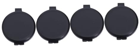 Fingerabdruckstempelkissen 4 Stück aus Kunststoff für Ausweise | Schwarz, PVC und Tinte, Identifikation, für Dokumente, Rechnungen, Bastelmaterial