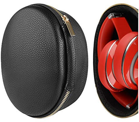 Geekria Shield Headphones Case Compatible with Beats Studio3, Studio2, Studio Pro, Executive, Replacement Hard Shell Travel Carrying Bag with Room for Accessories (Black)