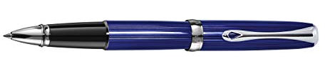DIPLOMAT - Tintenroller Excellence A2 Skyline blau - Schick und elegant - Lange Lebensdauer - Funkelndes Blau - 5 Jahre Garantie