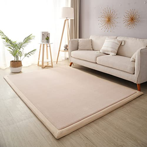 Joydec Krabbelmatte Baby und Spielmatte, Dick und Weicher rutschfest Krabbeldecke für Kleinkinder, Kinderteppich Kinderzimmer Mädchen Jungs, Grösse:150x200 cm, Farbe:Braun
