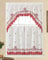 GOHD Spitzen-Rosarium-Küchenvorhänge, 3-teilig, Küchengardinen und Volants, eleganter weißer Stoff mit Rosenstickerei und Spitze. (Rot, Girlande und 86,4 cm Ebenen-Set)