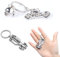 DKDDSSS 2PCS Schlüsselanhänger, Motorrad Helm Schlüsselanhänger, Metall für Geschenk Männer/Frauen