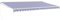 vidaXL Toldo retráctil Aluminio y Tela Azul y Blanco 5x3 m