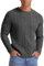 Hisir Men's Winter Cable Knit Jumpers Casual Crew Neck Thick Warm Long Sleeve Sweater Pullover Tops for Men UK (Dark Grey, XL)