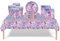 ATBEAMEN 53Pcs Mermaid Party Tableware Kits Decorations, Purple Mermaid Birthday Decorations, Table Cloth, 7inch Plates, Napkins, Paper Cups for Kids Party, Baby Shower