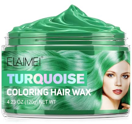 Cera de pelo temporal para el pelo, colores de pelo, tinte de pelo, tono de pelo para hombres y mujeres, pomada de peinado natural con resultado de color ultra fresco para fiestas, cosplay y Halloween