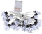 Mokernali Totenkopf-Lichterkette, 3,3 M, Langlebiger ABS-Kunststoff, 2 Lichtmodi, 20 LEDs, Skelett-Lichterkette, Einfache Steuerung, Batteriebetriebene Halloween-Lichterkette