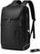 BANGE Business Smart Backpack Waterproof fit 15.6 Inch Laptop Backpack with USB Charging Port,Travel Durable Backpack, Leather Black, M, Fashion
